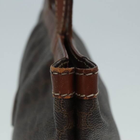 CELINE Macadam Canvas Hand Bag Pvc Leather Brown - Picture 6 of 12